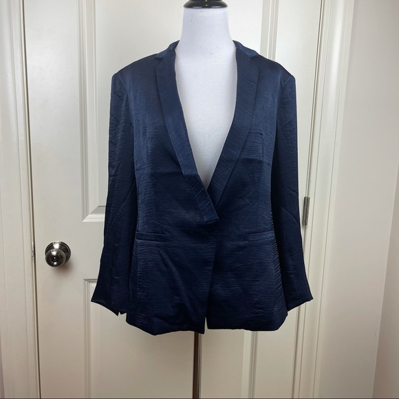 Capulet x Revolve Blazer Notch Collar Blue Blazer S - Picture 4 of 15